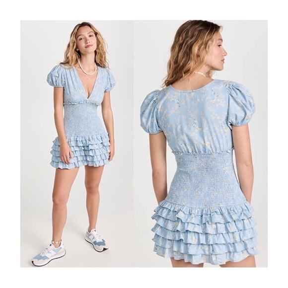 LoveShackFancy Radia Mini Dress - Picture 2 of 10